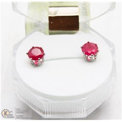 #39-RED RUBY EARRINGS