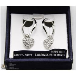 STERLING SILVER EARRINGS WITH SWAROVSKI ELEMENTS