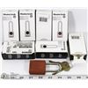 Image 1 : LOT OF 7 NEW MASTER LOCK SAFETY PADLOCKS.
