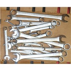 LOT OF 20 PLUS MASTERCRAFT WRENCHES