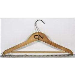 VINTAGE CN RAIL COAT HANGER WOOD