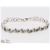 Image 1 : 36) STERLING SILVER BLUE TOPAZ BRACELET