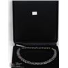 Image 1 : 44) STERLING SILVER 647 BLUE SAPPHIRE NECKLACE