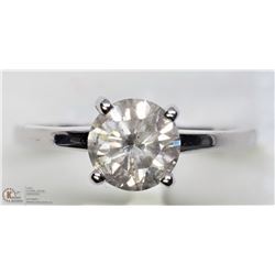 46) 10K WHITE GOLD DIAMOND SOLITAIRE RING