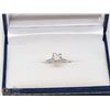 Image 3 : 46) 10K WHITE GOLD DIAMOND SOLITAIRE RING