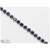 Image 1 : 49) STERLING SILVER 37 SAPPHIRE TENNIS BRACELET