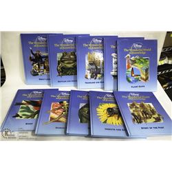 SET OF 18 HARDCOVER DISNEY ENCYCLOPEDIA TYPE BOOKS