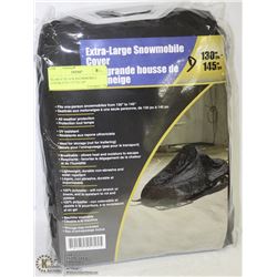 XLARGE BLACK SNOWMOBILE COVER FITS 130"TO 145"