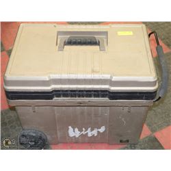 HEAVY DUTY PLANO TOOLBOX - 2 TRAYS PLUS