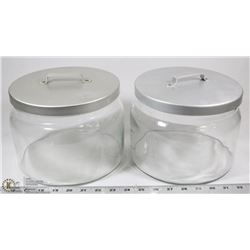 PAIR OF LARGE CANISTERS