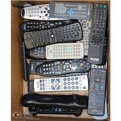 BOX FULL OF TV REMOTE CONTROLS