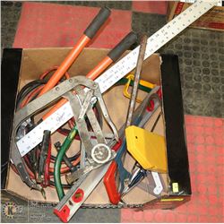 LOT OF ESTATE TOOLS, INCL CAM TYPE COMPRESSOR 380