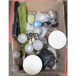 LARGE BOX FULL OF TEALIGHT & CANDLE