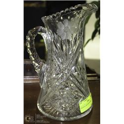 CRYSTAL WATER PITCHER.