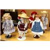 Image 1 : GROUP OF 6 ESTATE PORCELAIN DOLLS