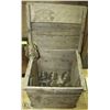 Image 1 : WOOD CRATE FULL OF INSULATORS