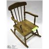 Image 1 : WOOD DOLL ROCKING CHAIR
