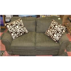 FABRIC LOVE SEAT. 64" WIDTH