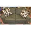 Image 1 : FABRIC LOVE SEAT. 64" WIDTH