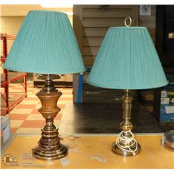 GROUP OF 2 ASSORTED BRASS LAMPS