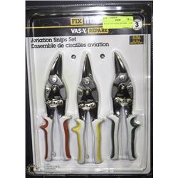 SET OF 3 AVIATION TIN SNIPS    NEW
