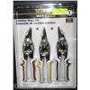 Image 1 : SET OF 3 AVIATION TIN SNIPS    NEW