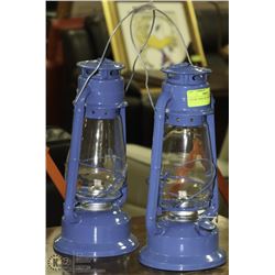 LOT OF 2 COAL OIL LAMPS     NEW