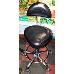 SAM VILLA  SALON MULTI LEG HYDRAULIC SADDLE STOOL