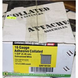 CASE OF 2500 16 GAUGE COLLATED NAILS