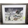 Image 1 : REVENGE OF THE TURKEY FRAMED WINTER SCENE