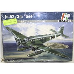 ITALERI 1:72 SCALE JU 52 BOMBER UNBUILT.