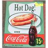 Image 1 : METAL 1998 COCA COLA BRAND SIGN. 24" X 5"