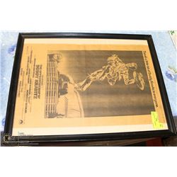 DUDDY KRAVITZ 1974 FRAMED POSTER