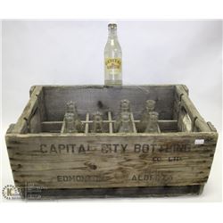 RARE VINTAGE EDMONTON MADE CAPITAL CITY SODA CRATE