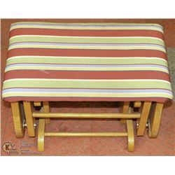UPHOLSTERED FOOTSTOOL