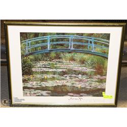 MONET THE JAPANESE FOOTBRIDGE 1899 FRAMED PRINT