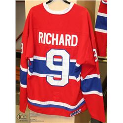 MONTREAL CANADIANS JERSEY "#9 RICHARD"