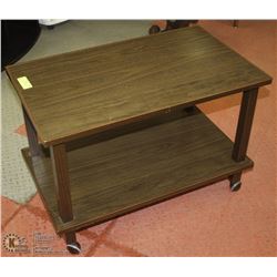 2-TIER MULTI-PURPOSE STAND, ON WHEELS -