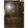 Image 2 : VINTAGE CHINA CABINET 53"X17"X72"H.