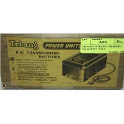 TRI-ANG POWER UNIT FOR MODEL TRAINS ETC 12 VOLT