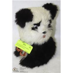 VINTAGE 60'S-70'S FUR BOBBLE HEAD NODDER PANDA