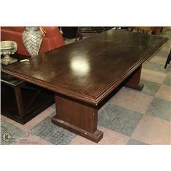 LARGE CHERRY WOOD DININGROOM TABLE 38"X84"X30"H