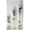 Image 1 : SET OF 3 GALILEO THERMOMETERS.