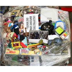 PALLET OF STORE RETURNS, INCL TOYS, HOSES, HEATERS
