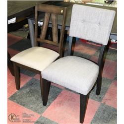 PAIR OF ASSORTED SIDECHAIRS
