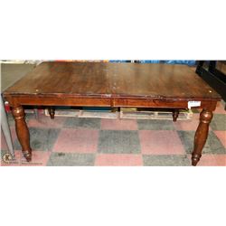 RUSTIC STYLE WOOD TONE KITCHEN TABLE 72X42X30
