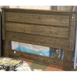 LARGE BARNWOOD STYLE KING SIZE HEADBOARD