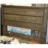 Image 1 : LARGE BARNWOOD STYLE KING SIZE HEADBOARD