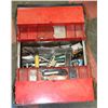 METAL TOOL BOX WITH CONTENTS
