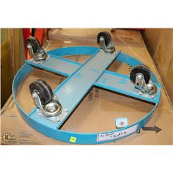 HEAVY DUTY METAL GARBAGE CAN ROLLER